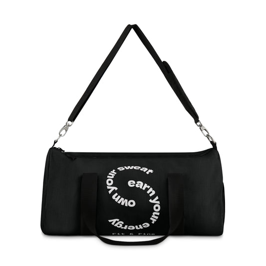 Motivational Duffel Bag - ‘Earn Your Sweat’ Gym Bag for Fitness Enthusiasts