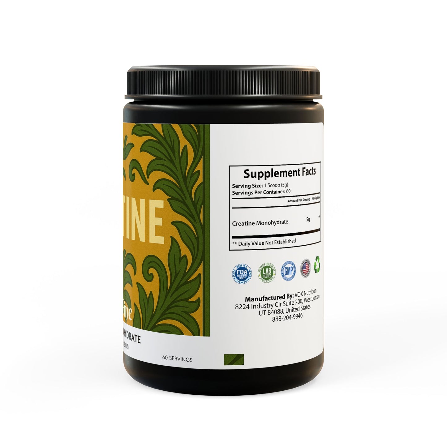 Creatine Monohydrate Supplement (300g, 10.58oz)